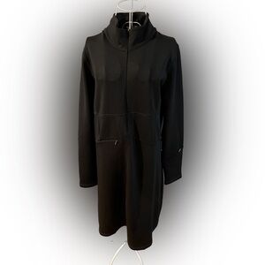 Athleta Black BodyCon Cold Weather Dress, Insulated, M/L